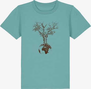 Life-Tree Shirt 'Weltenbaum' in Blue: front