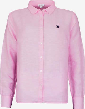 Chemisier U.S. POLO ASSN. en rose : devant