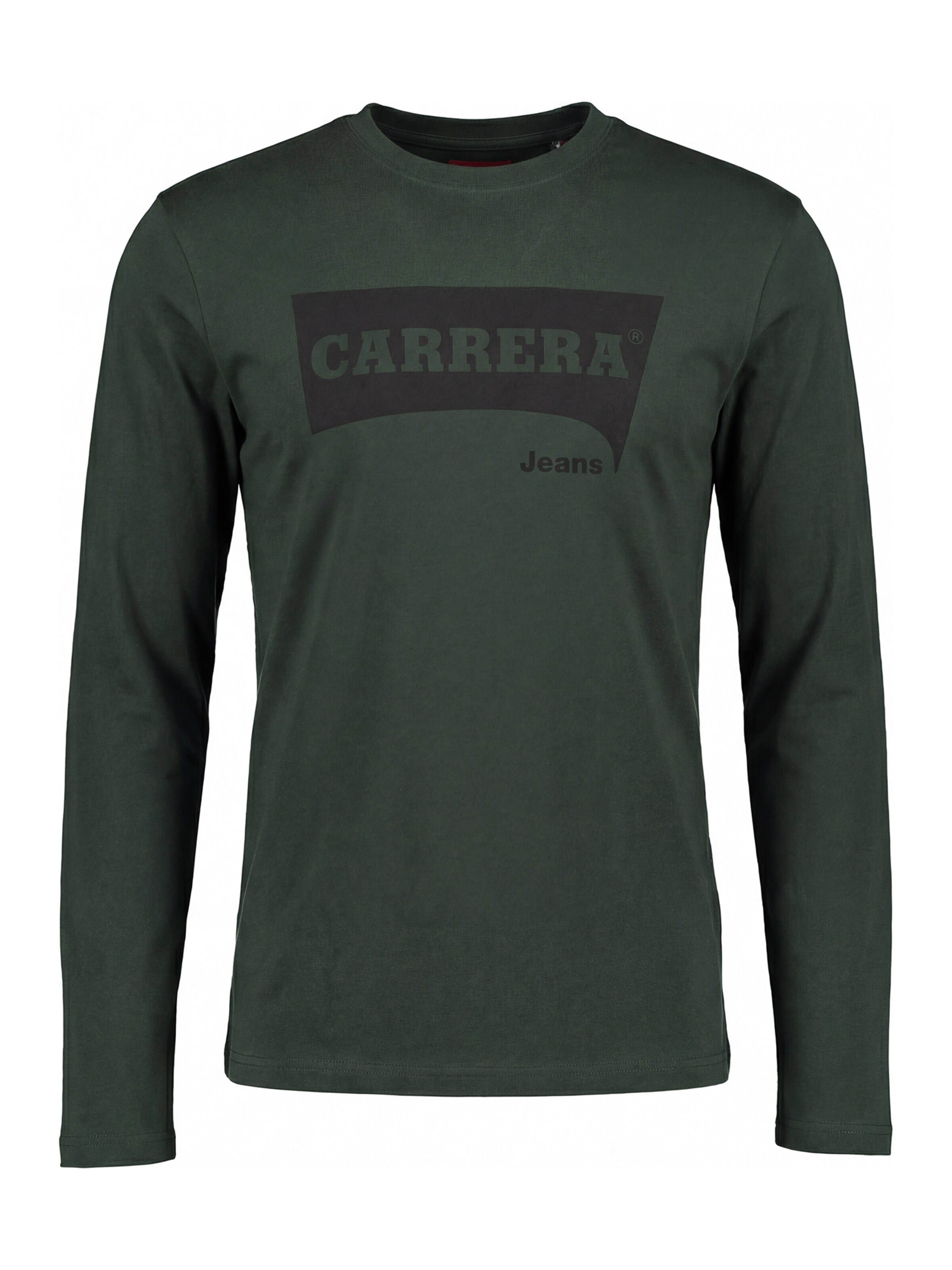 Carrera Jeans Shirt 'Logo Print' in Green: front