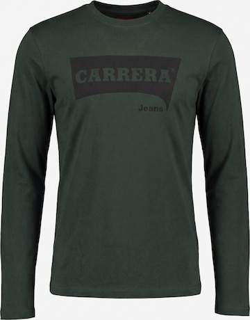 Carrera Jeans Shirt 'Logo Print' in Green: front