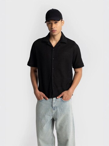 Regular fit Maglietta di Giesto in nero