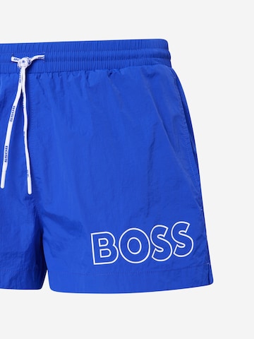 BOSS Kratke kopalne hlače 'Mooneye' | modra barva