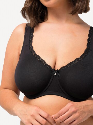 Ulla Popken Minimiser Bra in Black
