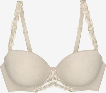 Soutien-gorge ' Wild Azalea Florale ' TRIUMPH en beige : devant