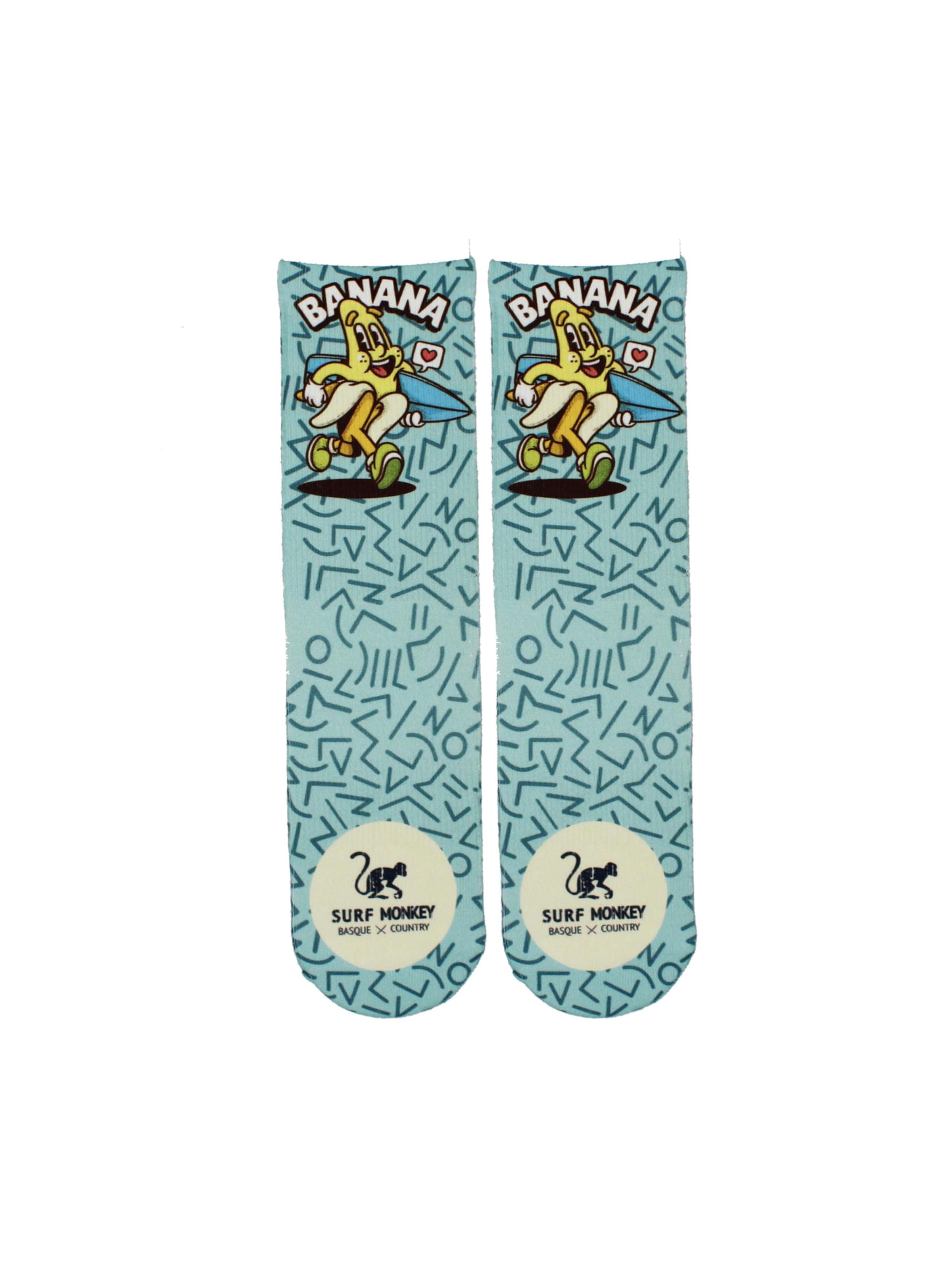Surf Monkey - Calcetines deportivos en azul