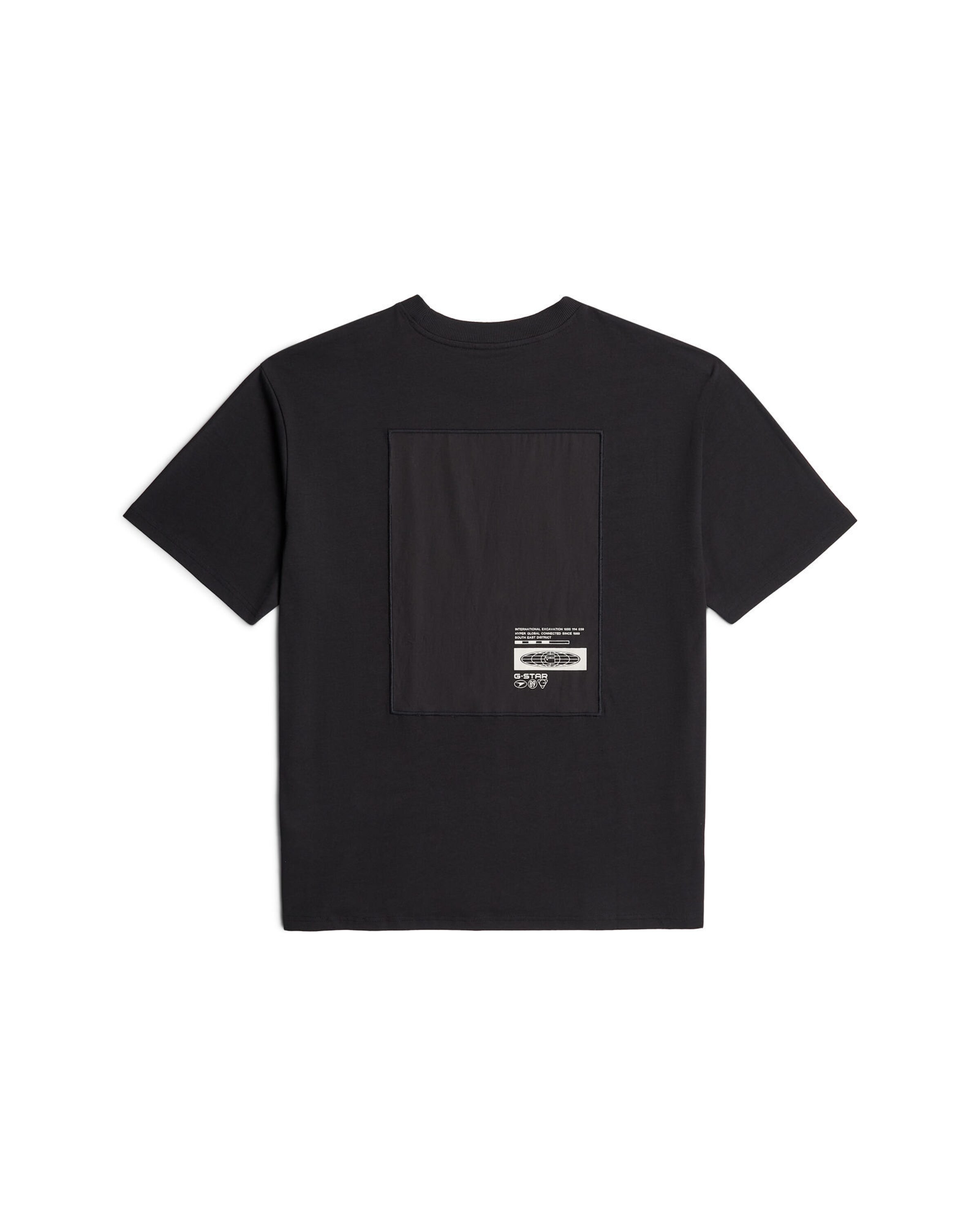 G-STAR Shirt 'Back Applique Relaxed T-Shirt' in Black