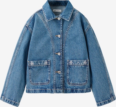 MANGO KIDS Välikausitakki 'KEYS' koossa 164 värissä sininen denim, Tuotenäkymä