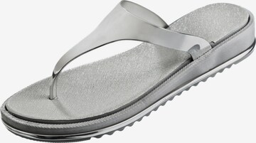 Marc & André T-Bar Sandals 'Radiance' in Silver: front