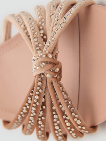 MANGO Muiltjes 'VELVET-A' in Beige