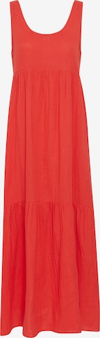 ICHI - Vestido de verão 'FOXA' em vermelho: frente