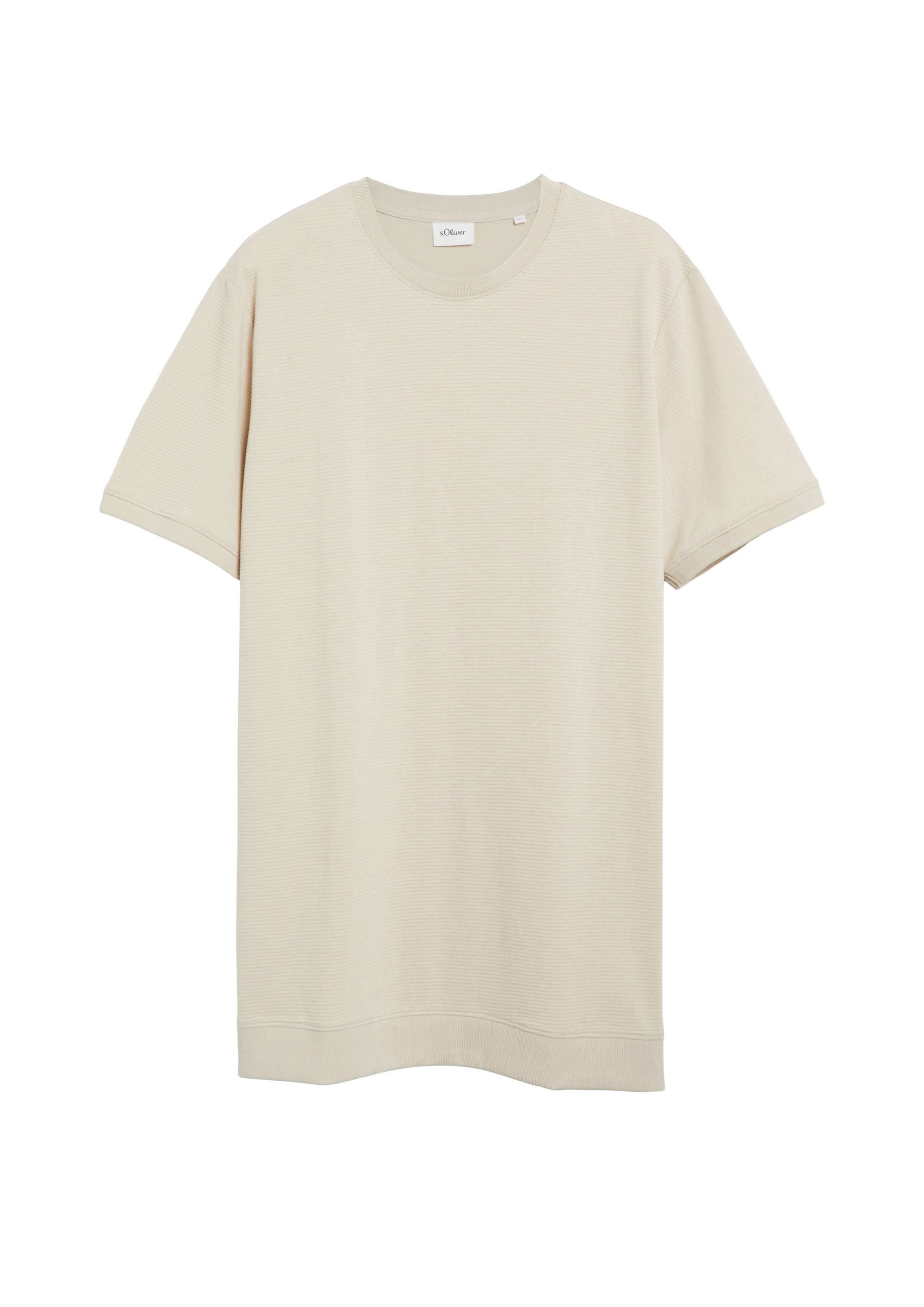 s.Oliver Men Tall Sizes Shirt in Beige: front