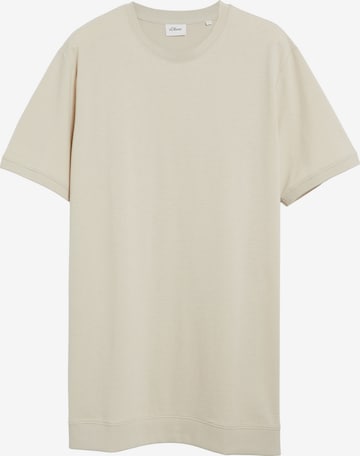 T-Shirt s.Oliver Men Tall Sizes en beige : devant