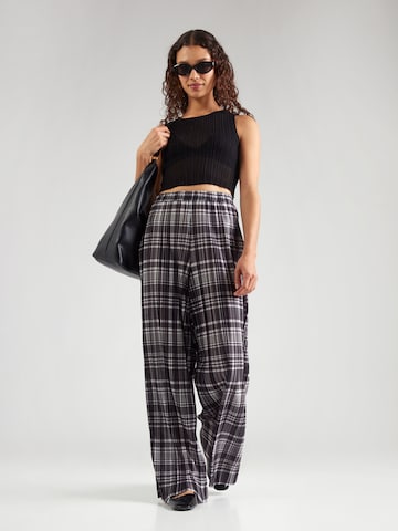 OBJECT Loose fit Trousers 'OBJCHIE' in Black