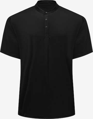 YOUTHUP Shirt 'Leibfrei' in Schwarz: Vorderseite