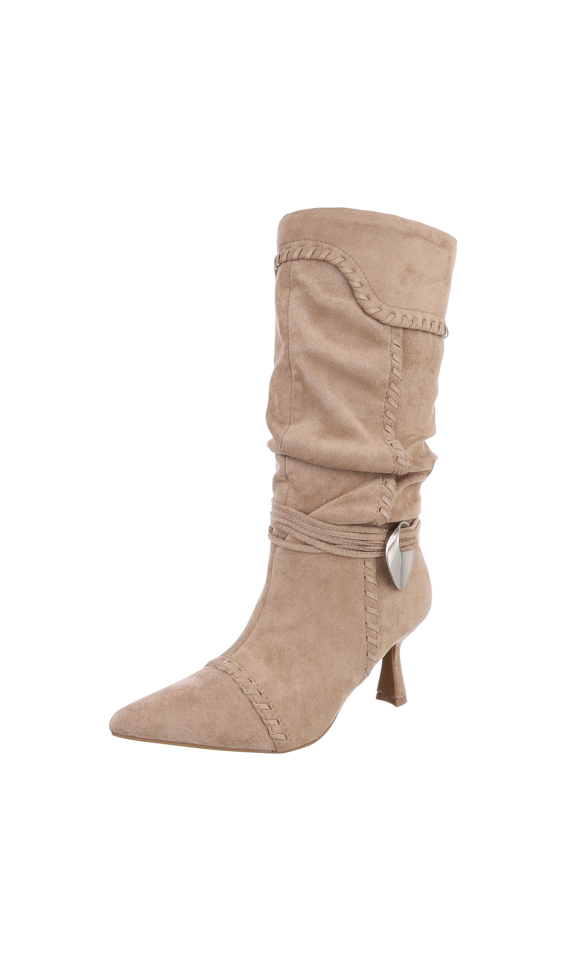Ital-Design Boots in Beige: front