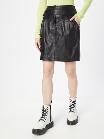 Goosecraft Skirt 'Brandy' in Black: front