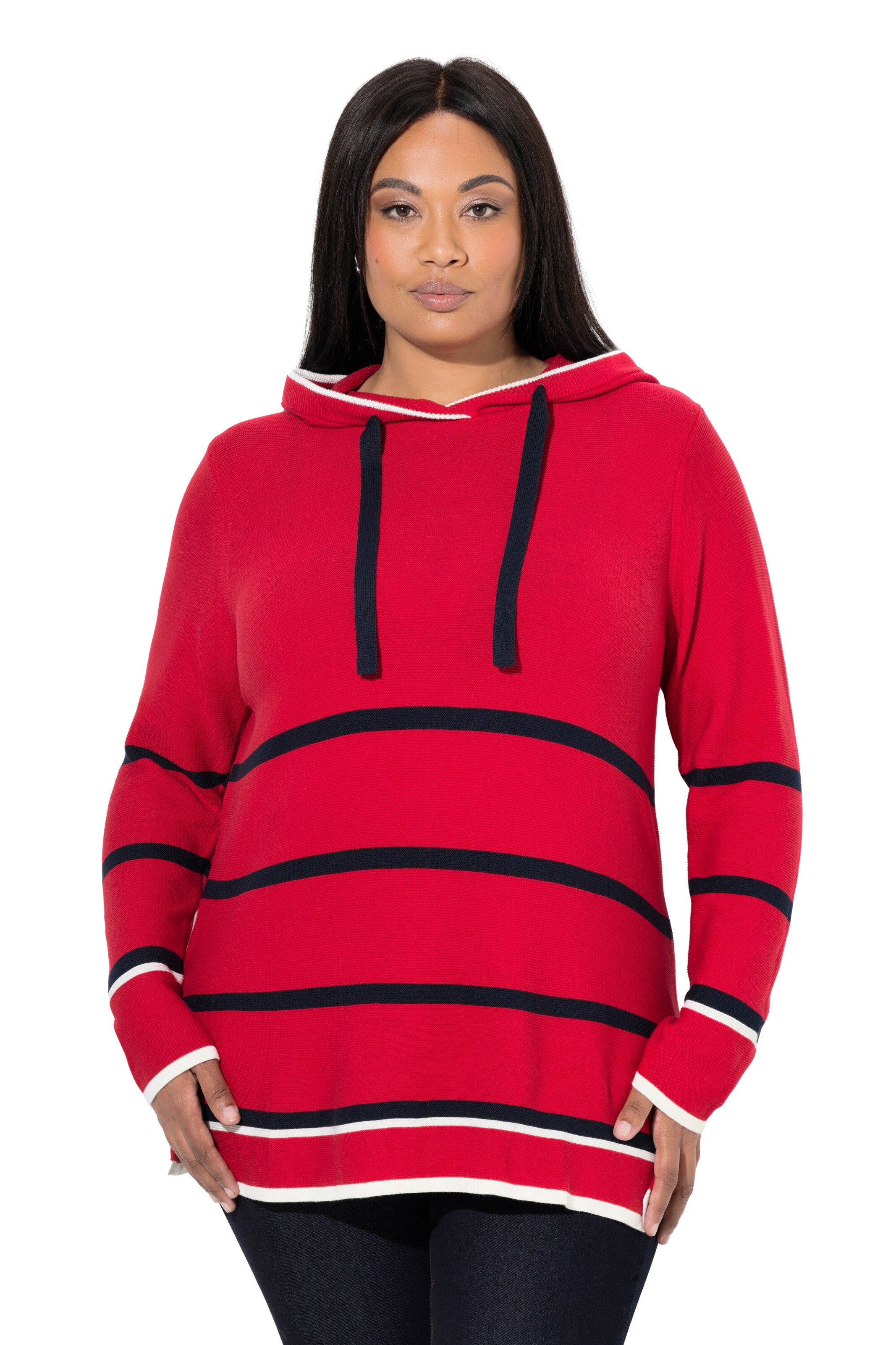 Ulla Popken Oversized sweater in Red: front