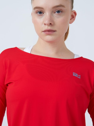 SPORTKIND Functioneel shirt '3/4 Loose Fit' in XS in de kleur Rood, Productweergave