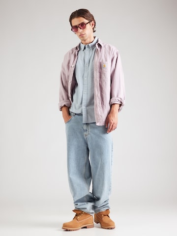 Carhartt WIP Классический крой Рубашка 'Toland' в Синий