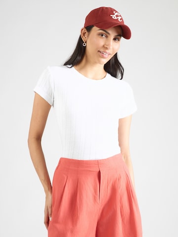 T-shirt QS en blanc : devant