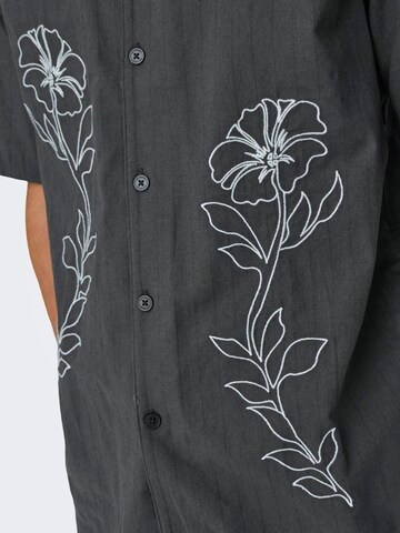 Only & Sons Comfort fit Overhemd 'ONSGali' in Grijs