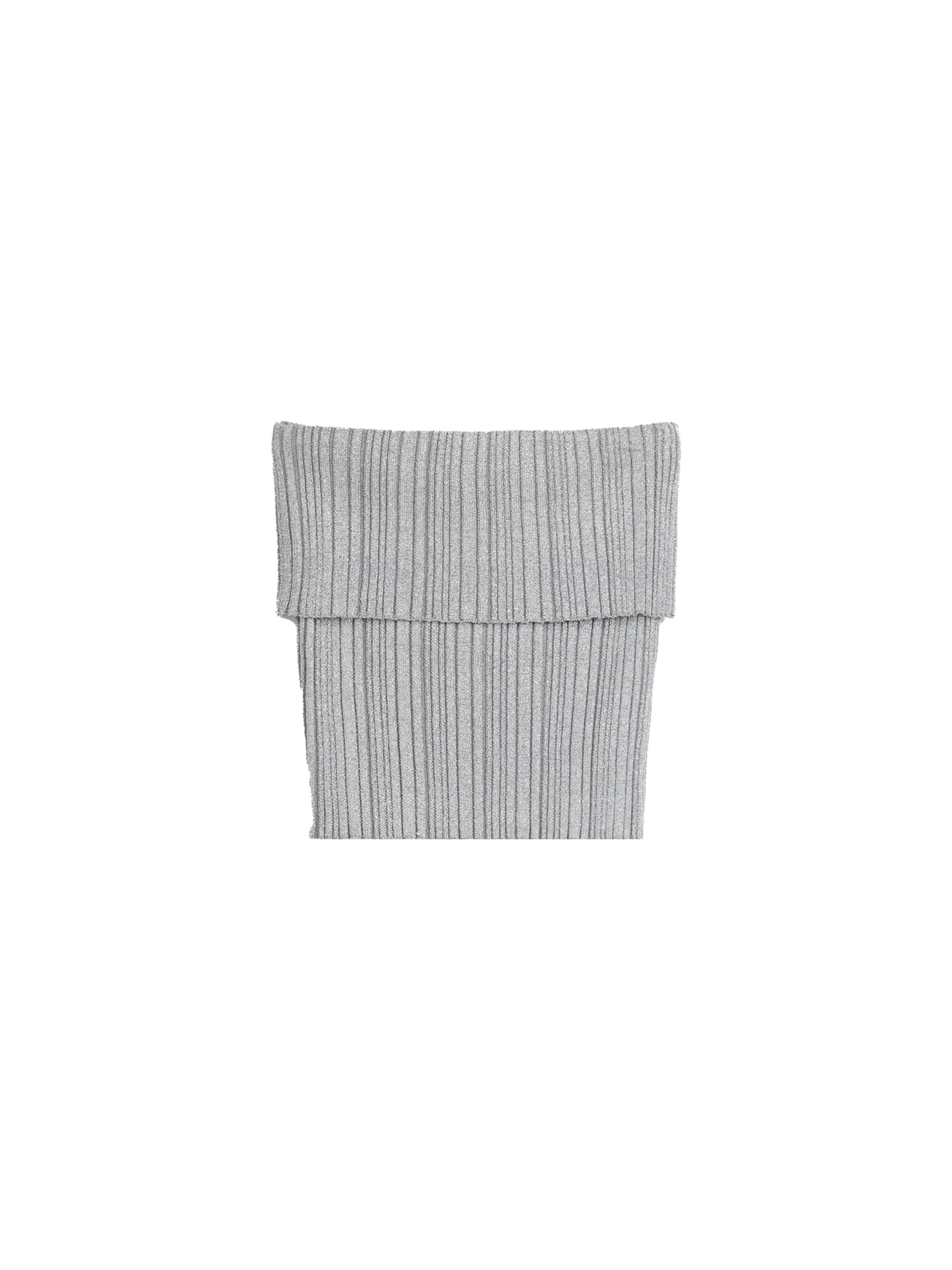 Bershka Knitted top in Silver: front
