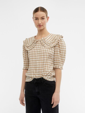 OBJECT Blouse 'Lara' in Brown: front