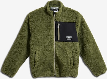 SOMETIME SOON Fleece Jacket 'Venture' in Green: front