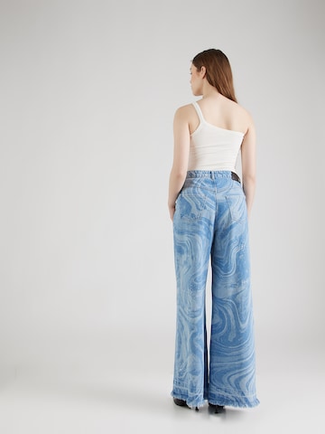 PATRIZIA PEPE Wide Leg Jeans i blå