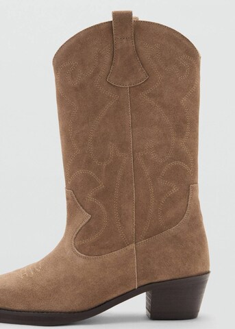 MANGO TEEN Cowboy Boots 'Lydia' in Brown