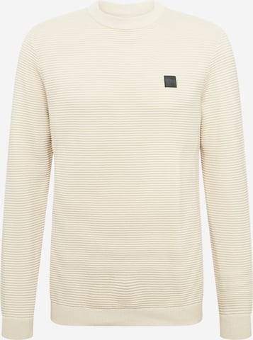 !Solid Sweater 'Valencia' in White: front