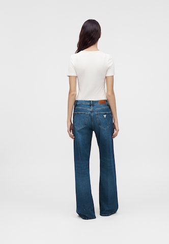 GUESS JEANS Bő szár Farmer - kék: hátul
