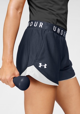 UNDER ARMOUR Regular Workout Pants 'Play Up' in Blue