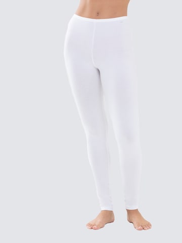 Coupe slim Leggings Mey en blanc : devant