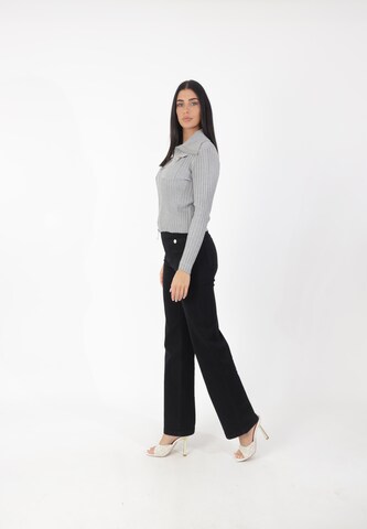 Elara Gebreid vest in Grijs