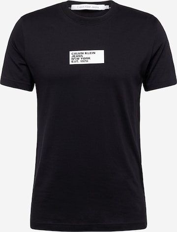 T-Shirt Calvin Klein Jeans en noir : devant