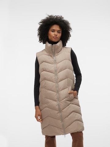 VERO MODA Vest 'Liga' in Beige: front