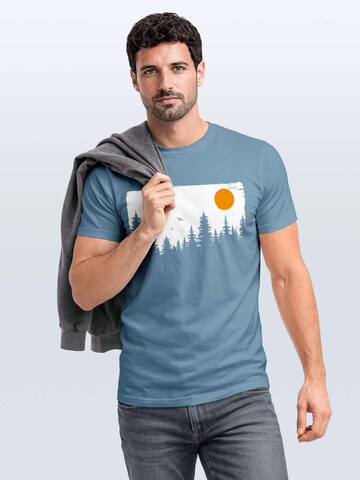 Neverless Shirt 'Forest' in Blue