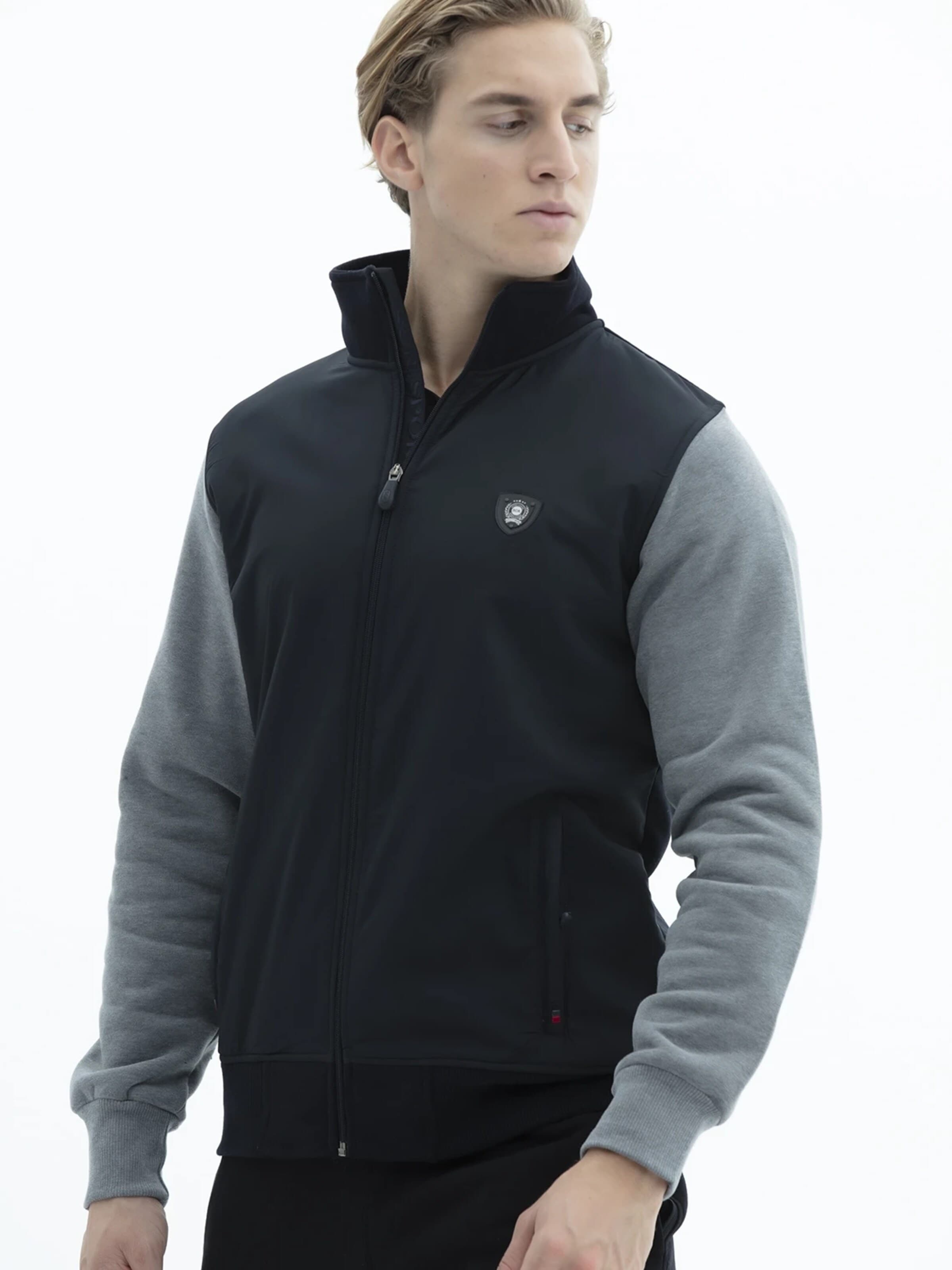 Veste de sport 'ORNAMO' SCR. en noir : devant