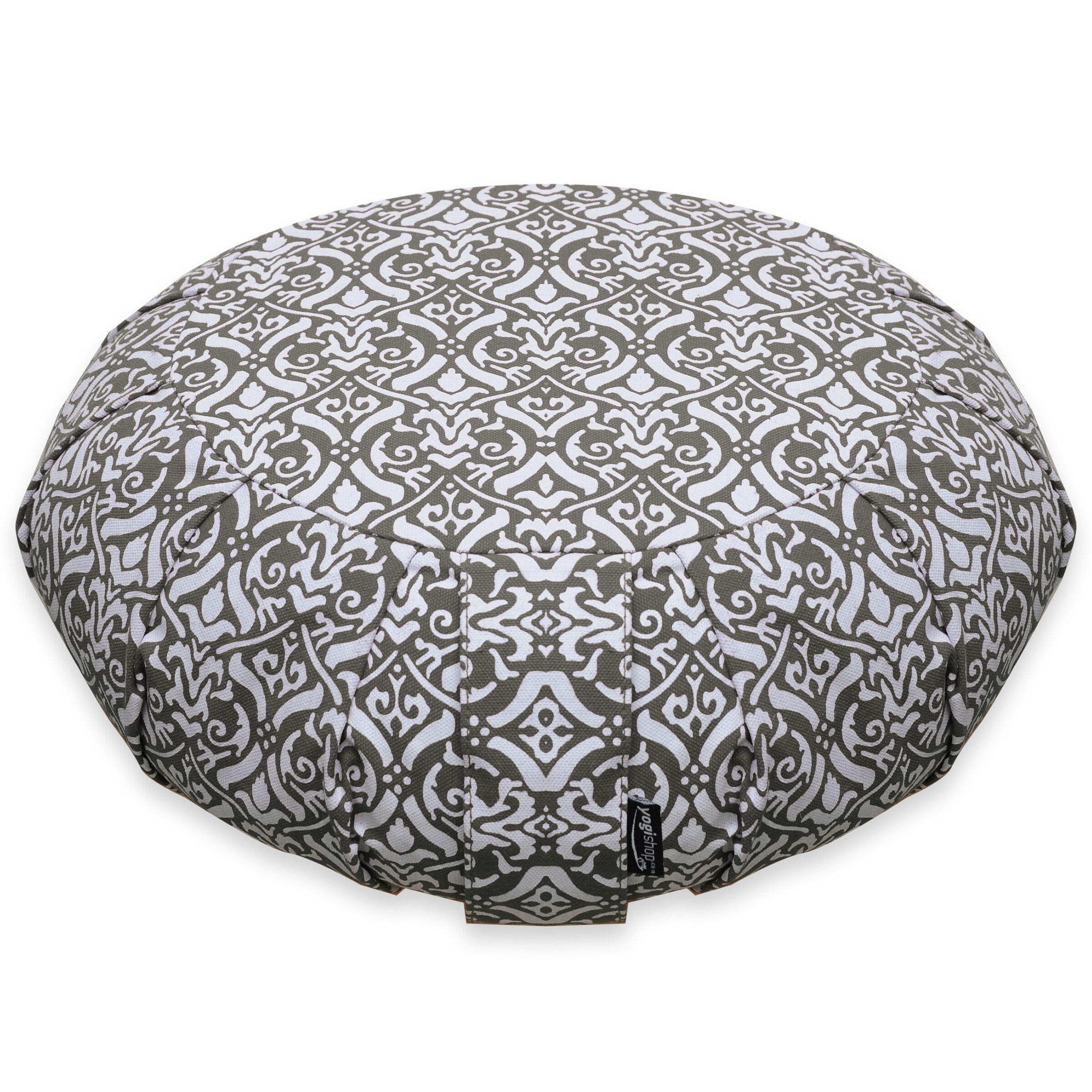 Yogishop Kissen in Grau: Vorderseite