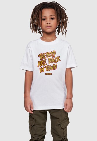 Merchcode T-Shirt 'Thin Lizzy - The Boys Stacked Lettering' in Weiß: predná strana