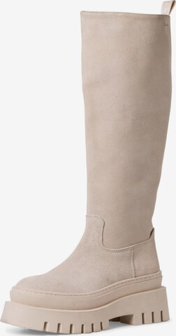 Bottes TAMARIS en beige : devant