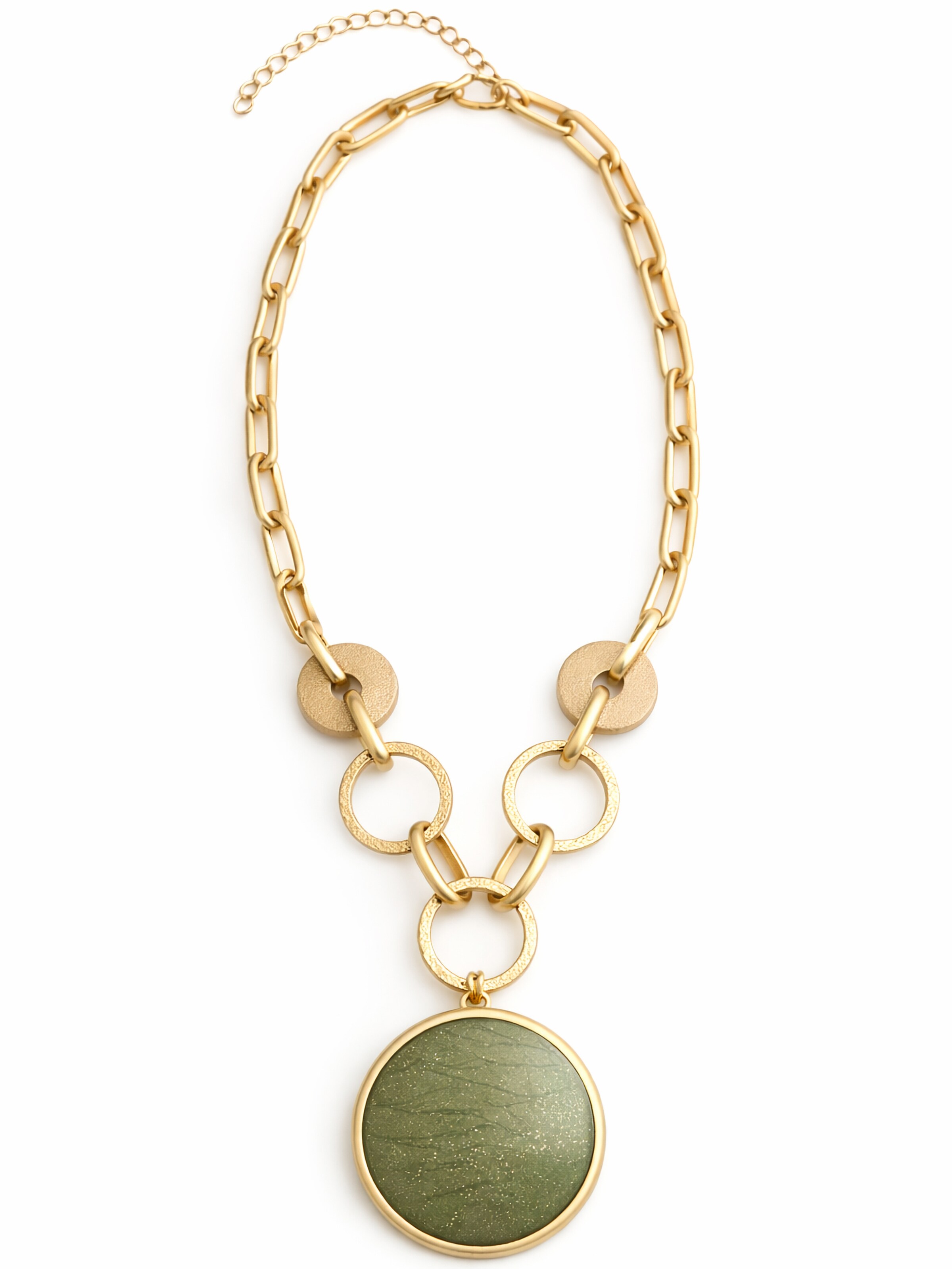 COLLEZIONE ALESSANDRO Necklace 'Evina' in Khaki, Item view