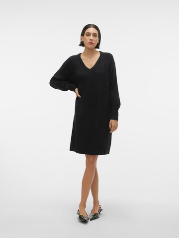 VERO MODA Knit dress 'VMEllylefile' in Black