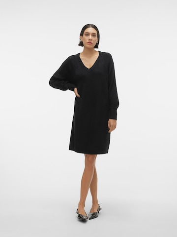 VERO MODA Knit dress 'ELLYLEFILE' in Black