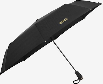 BOSS Regenschirm 'Pocket umbrella Double B' in Schwarz: Vorderseite