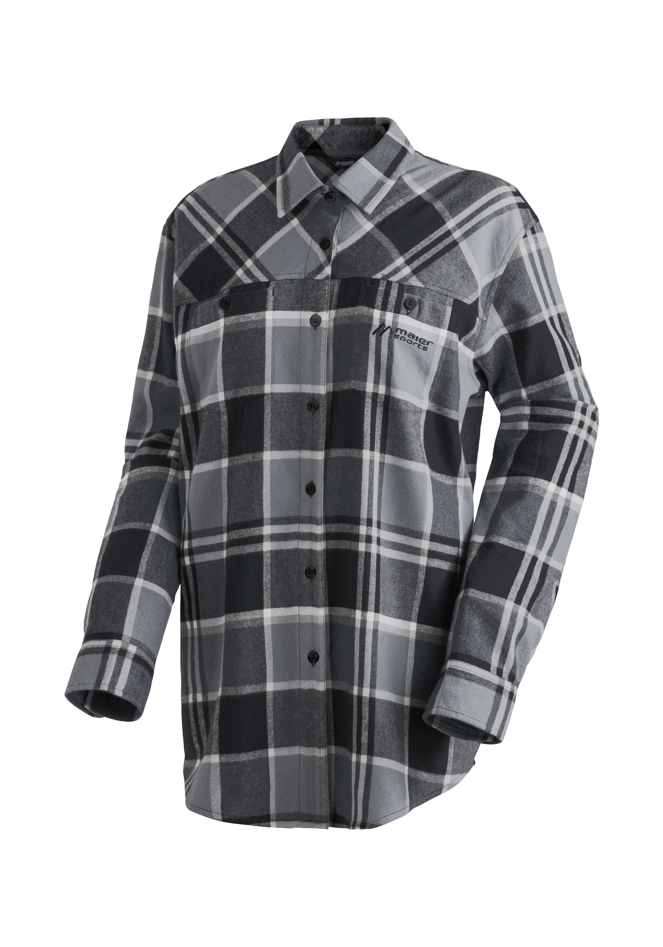 Maier Sports Blouse in Grey: front