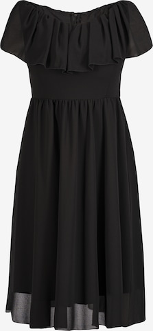 Robe de cocktail ' MILANO ' Karko en noir : devant