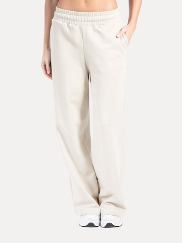 Loosefit Pantalon 'Kanya' Smilodox en beige : devant