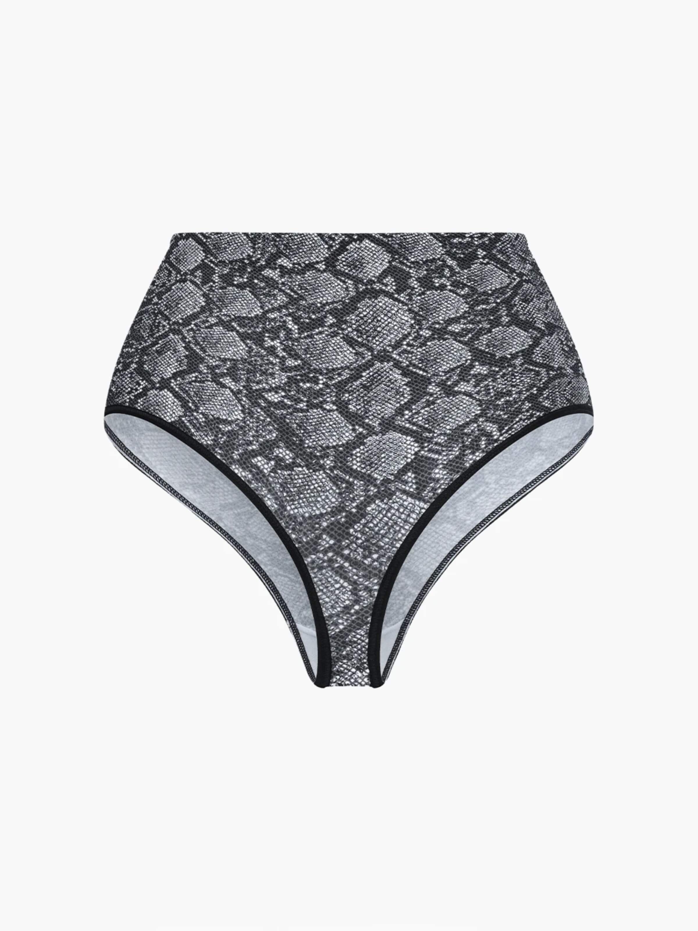 cfab (formerly creamy fabrics) String 'Seamless High-Waist Tanga' i grå